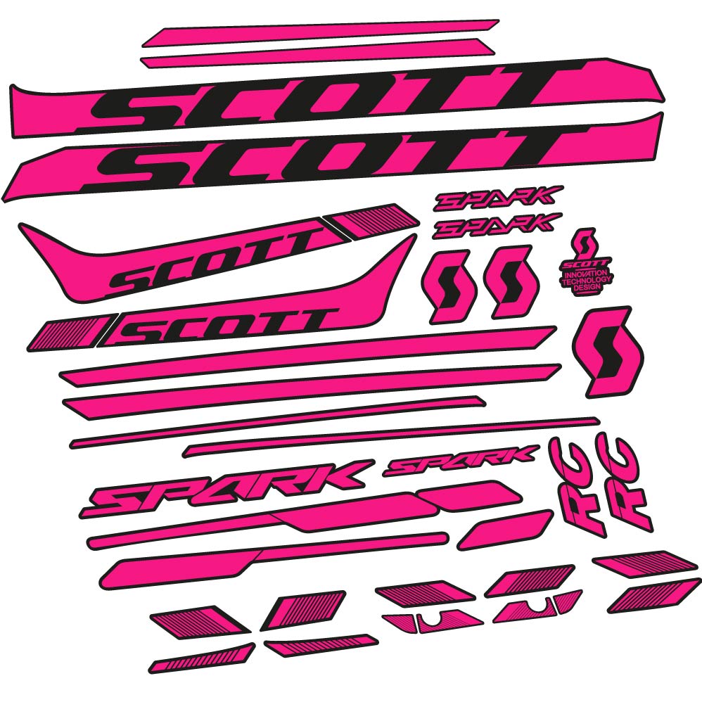 Stickers Scott Spark 930 2017, bicke compatibles Autocollants cadre Route