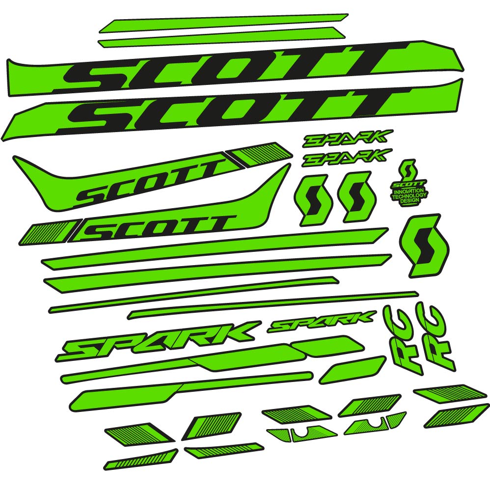 Stickers Scott Spark 930 2017, bicke compatibles Autocollants cadre Route