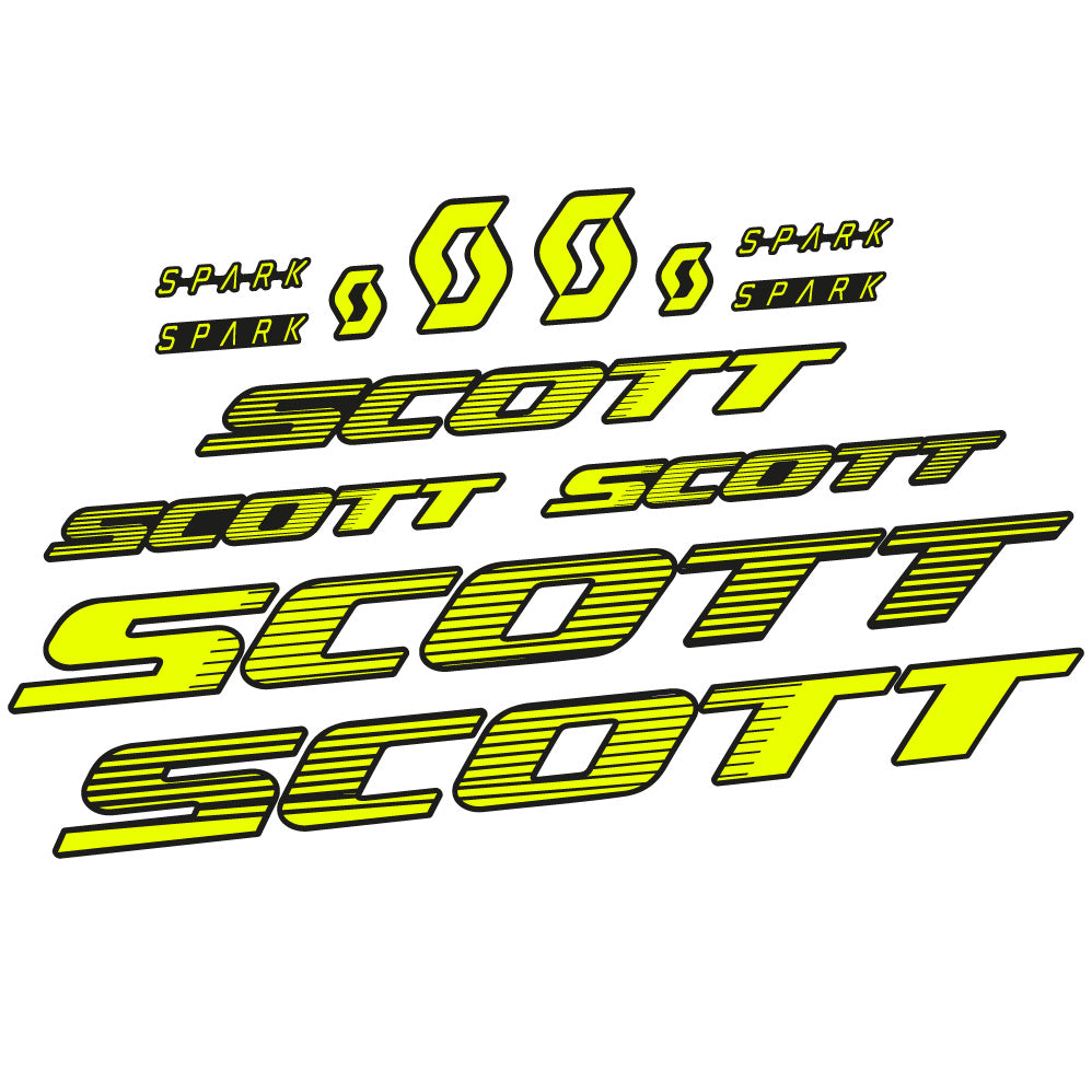 Stickers Scott Spark RC 2022 compatibles Autocollants cadre Route