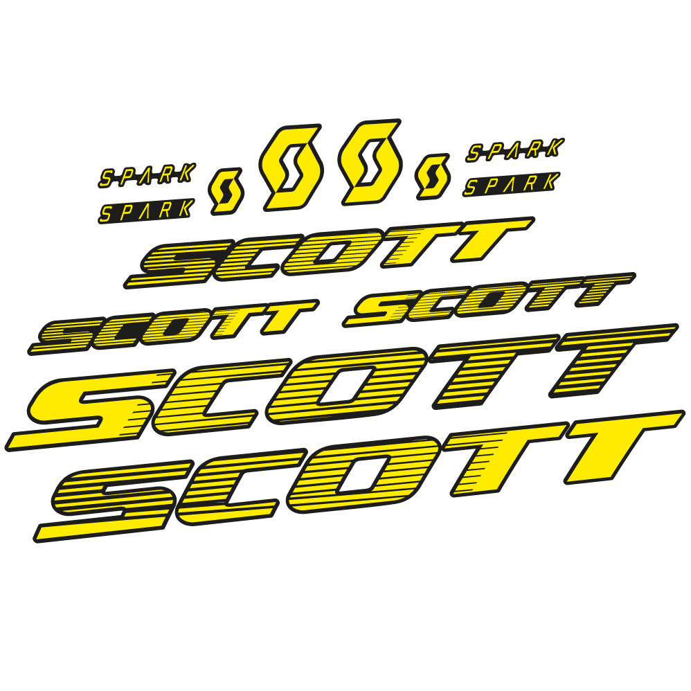 Stickers Scott Spark RC 2022 compatibles Autocollants cadre Route