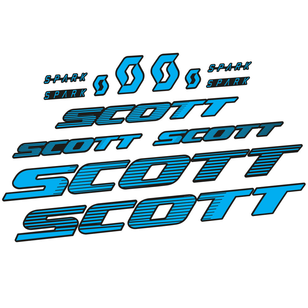 Stickers Scott Spark RC 2022 compatibles Autocollants cadre Route