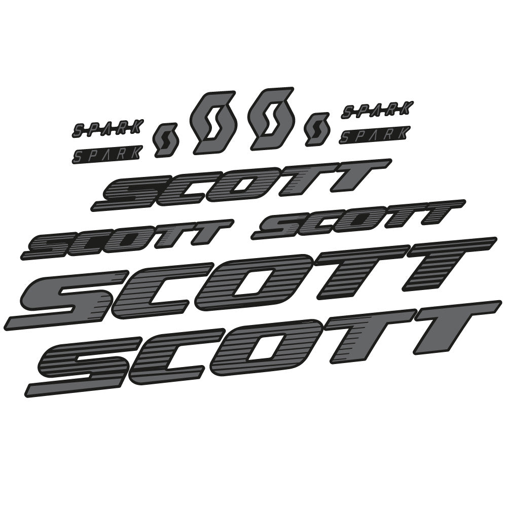 Stickers Scott Spark RC 2022 compatibles Autocollants cadre Route