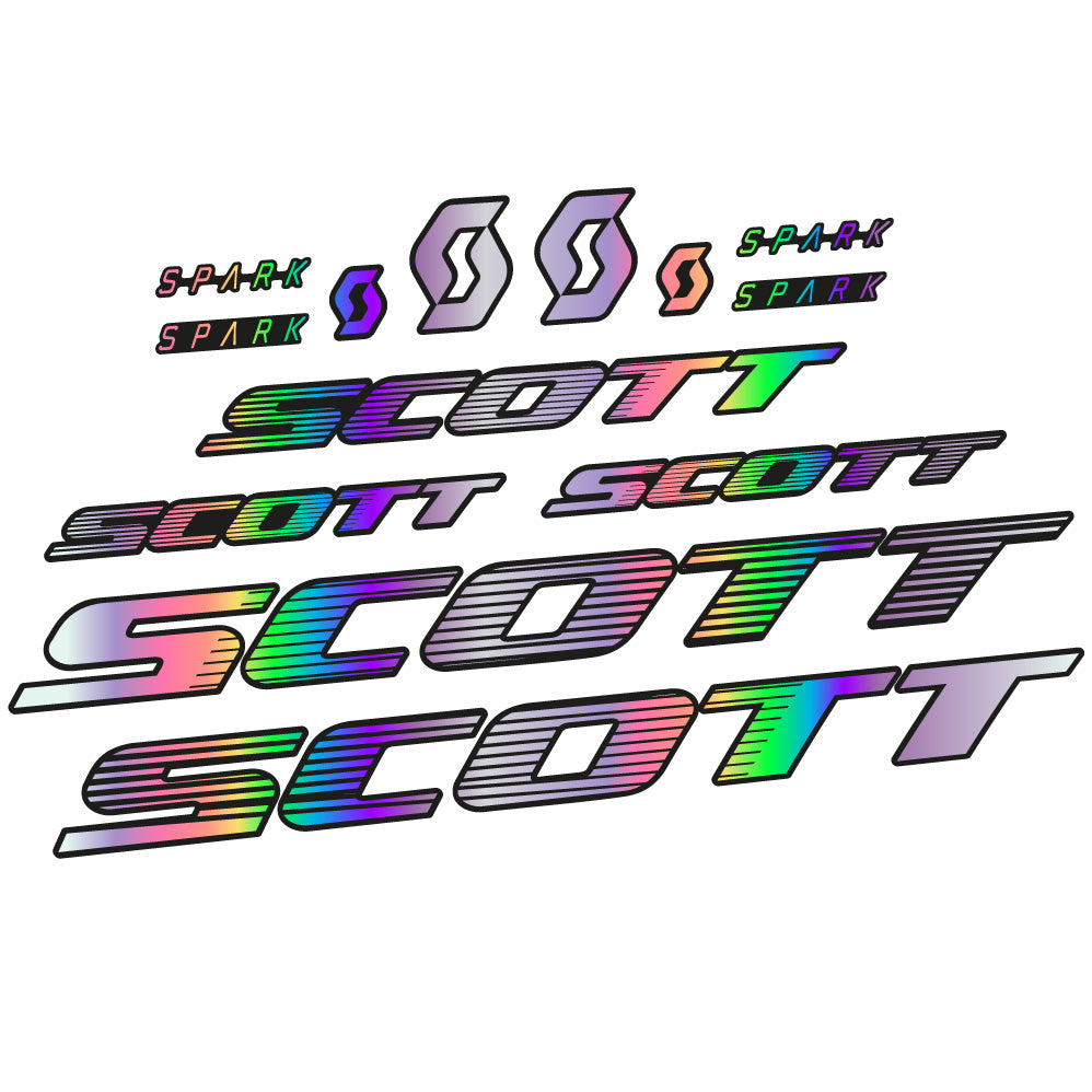 Stickers Scott Spark RC 2022 compatibles Autocollants cadre Route