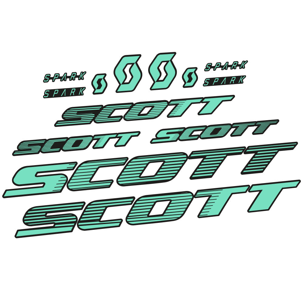 Stickers Scott Spark RC 2022 compatibles Autocollants cadre Route