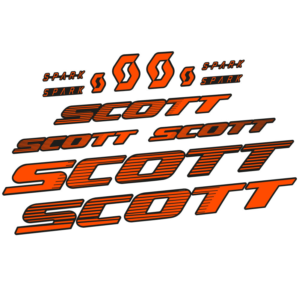 Stickers Scott Spark RC 2022 compatibles Autocollants cadre Route
