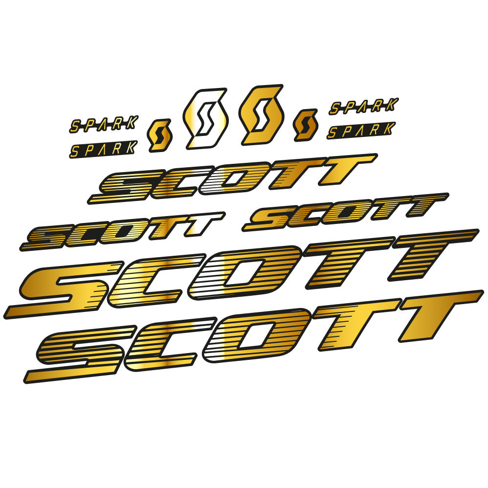 Stickers Scott Spark RC 2022 compatibles Autocollants cadre Route