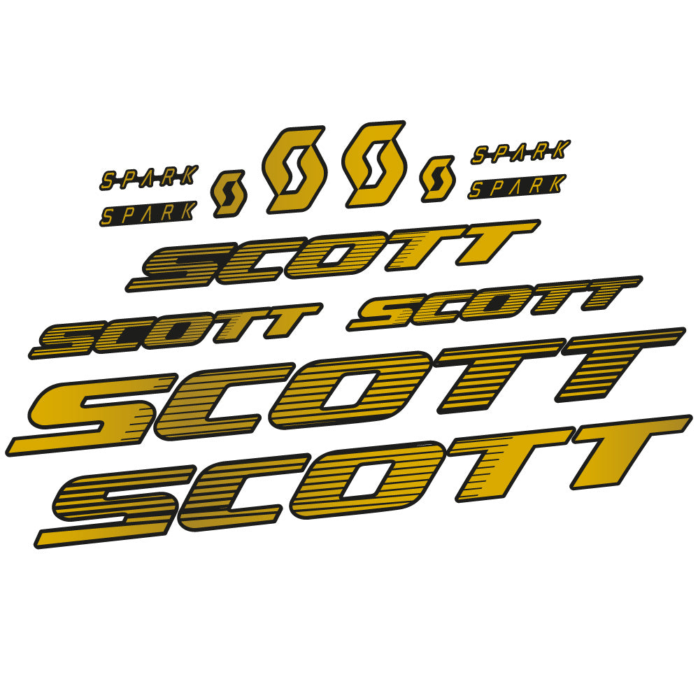 Stickers Scott Spark RC 2022 compatibles Autocollants cadre Route