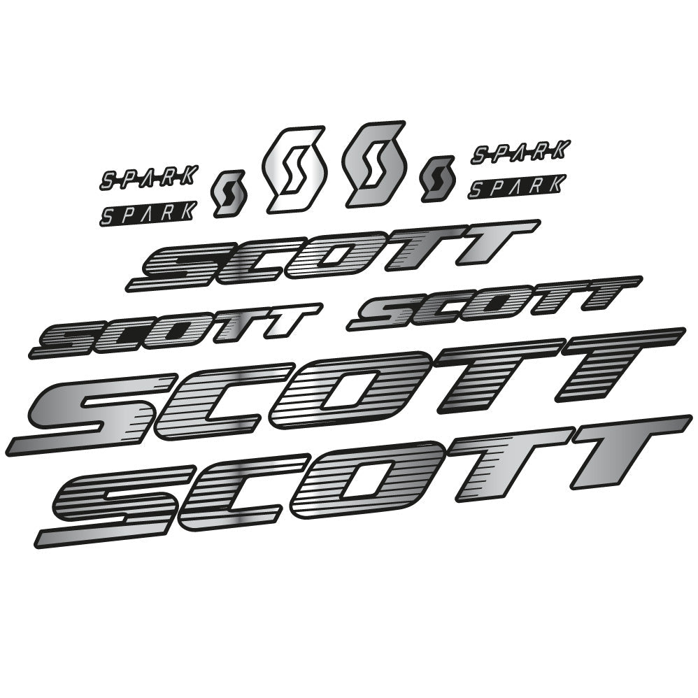 Stickers Scott Spark RC 2022 compatibles Autocollants cadre Route
