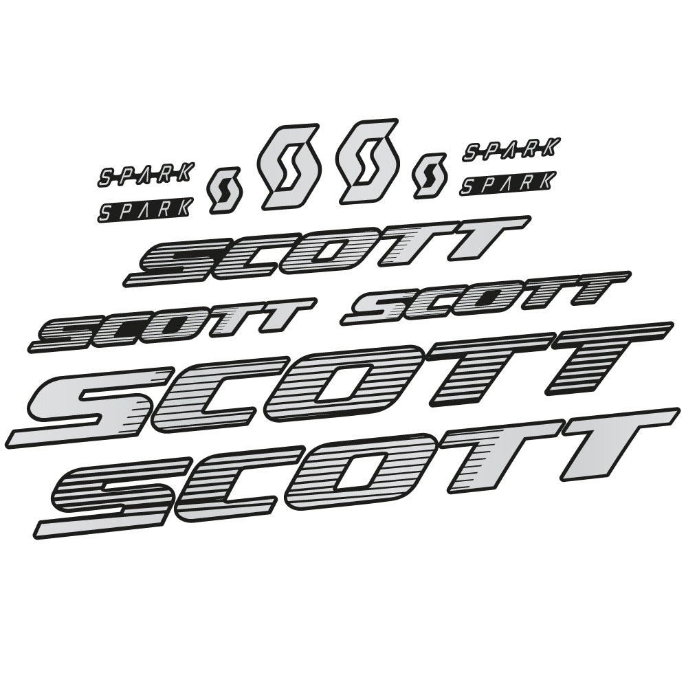 Stickers Scott Spark RC 2022 compatibles Autocollants cadre Route