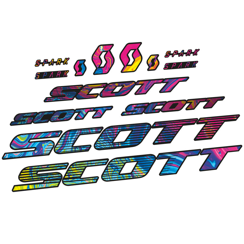 Stickers Scott Spark RC 2022 compatibles Autocollants cadre Route