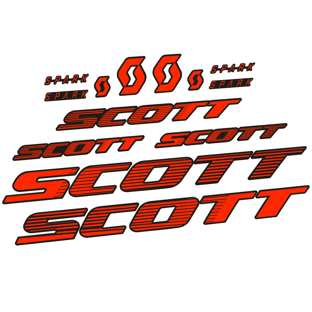 Stickers Scott Spark RC 2022 compatibles Autocollants cadre Route