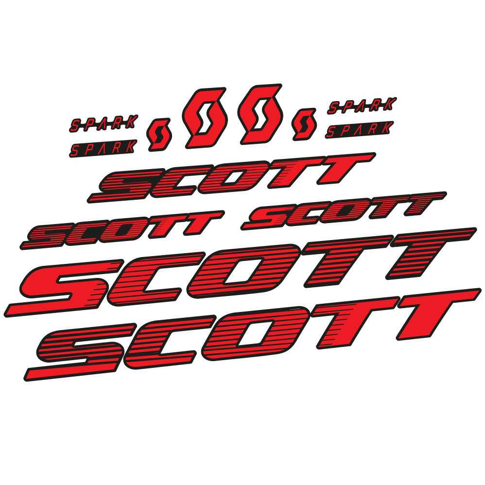 Stickers Scott Spark RC 2022 compatibles Autocollants cadre Route