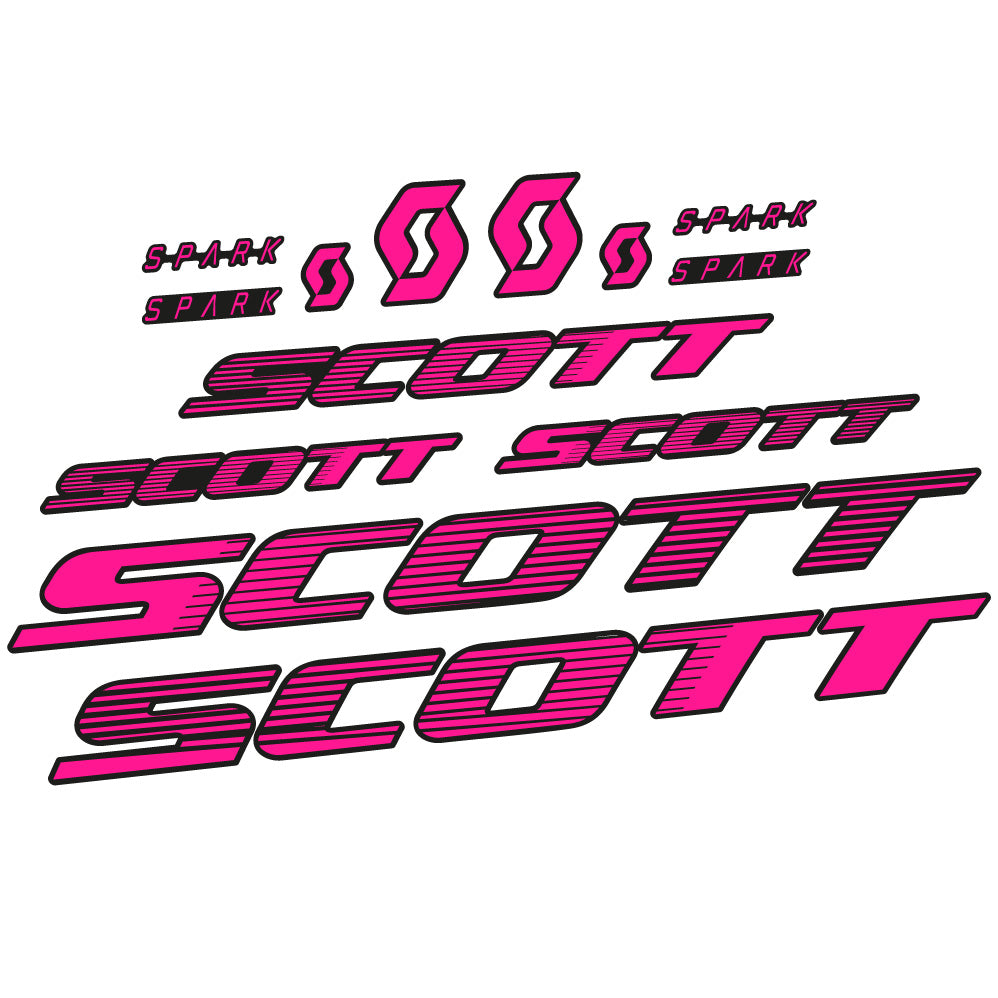 Stickers Scott Spark RC 2022 compatibles Autocollants cadre Route