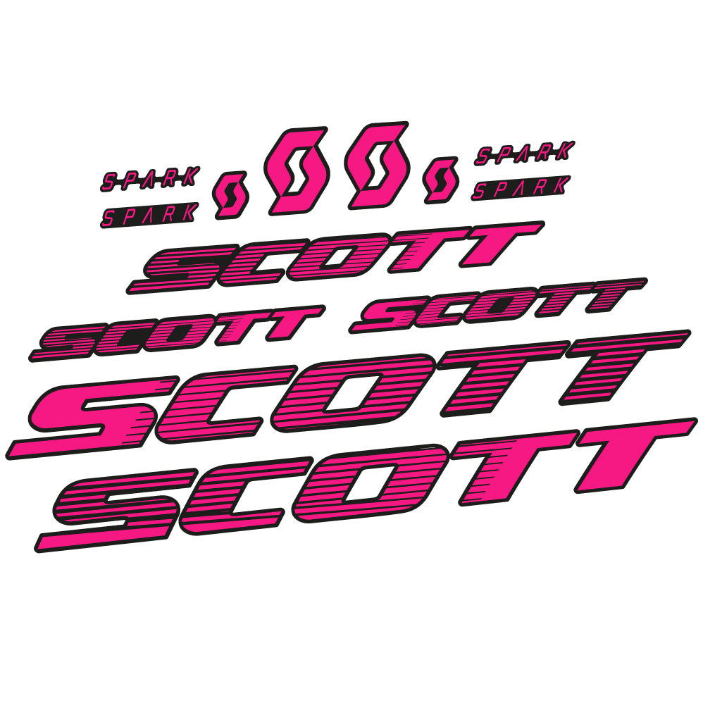 Stickers Scott Spark RC 2022 compatibles Autocollants cadre Route