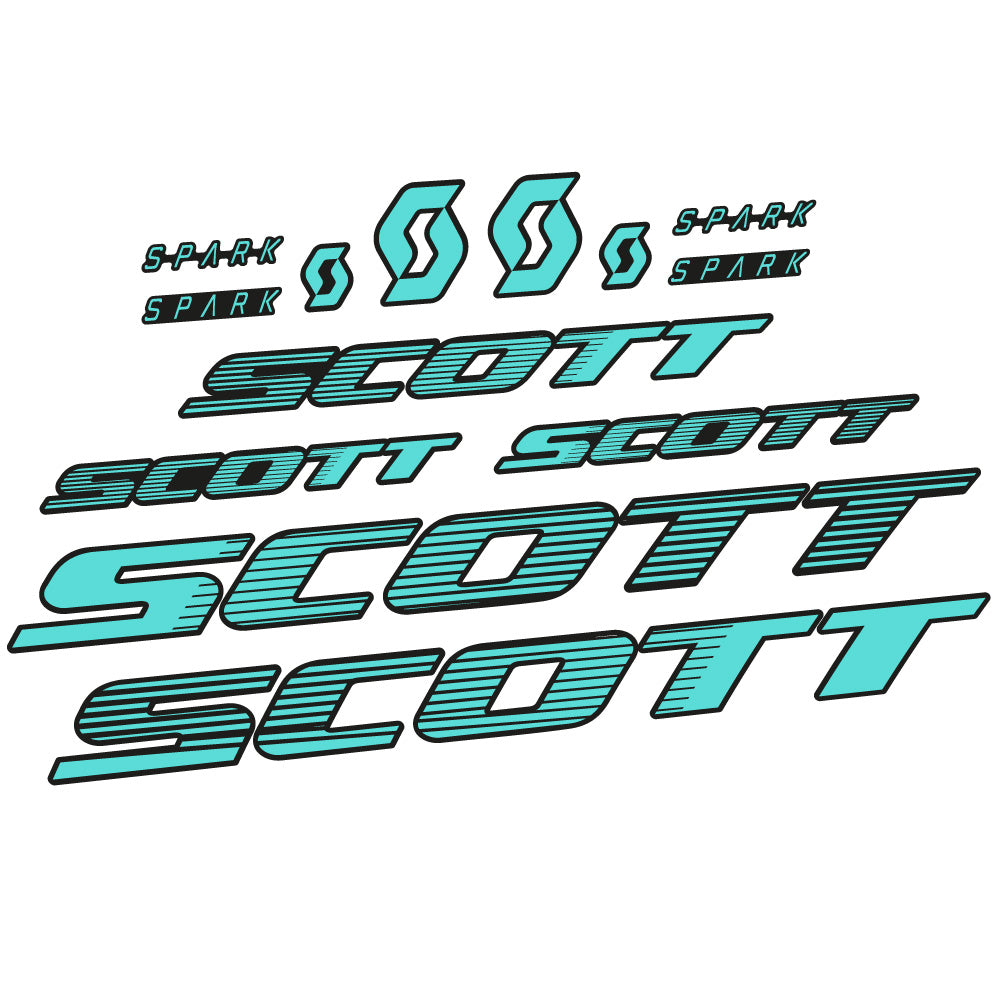 Stickers Scott Spark RC 2022 compatibles Autocollants cadre Route