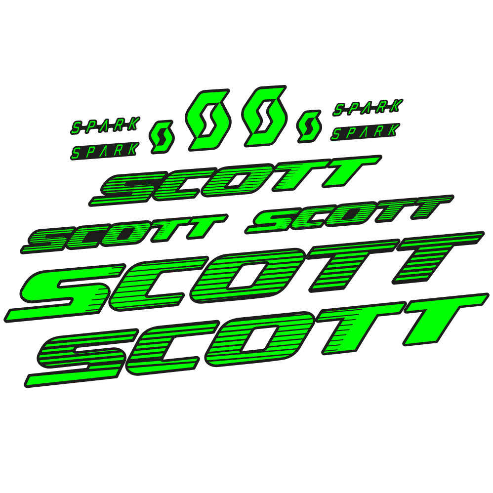 Stickers Scott Spark RC 2022 compatibles Autocollants cadre Route