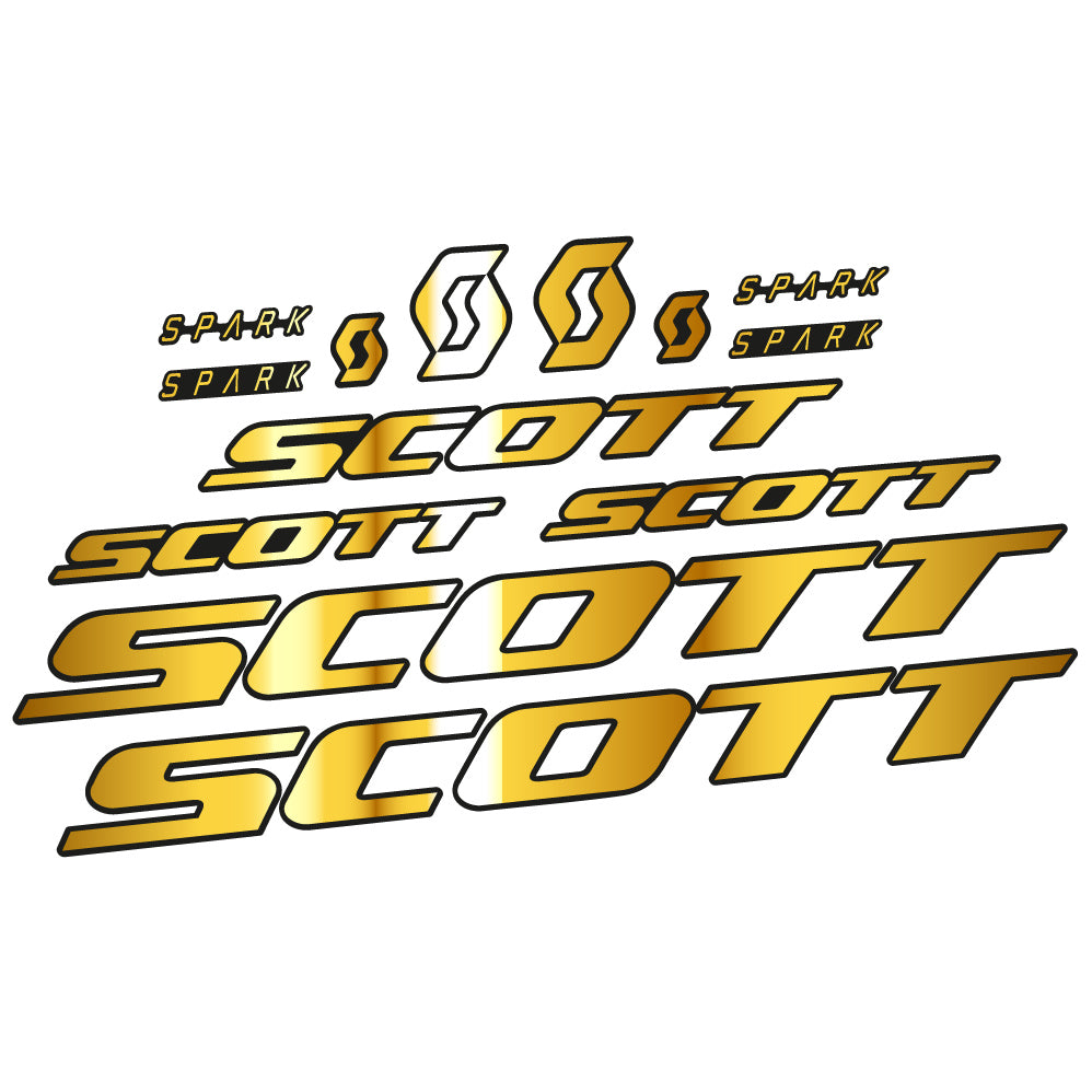 Stickers Scott Spark RC 2022 compatibles Autocollants cadre Route