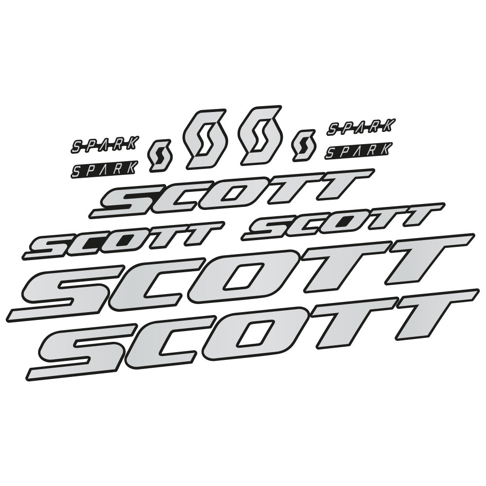Stickers Scott Spark RC 2022 compatibles Autocollants cadre Route
