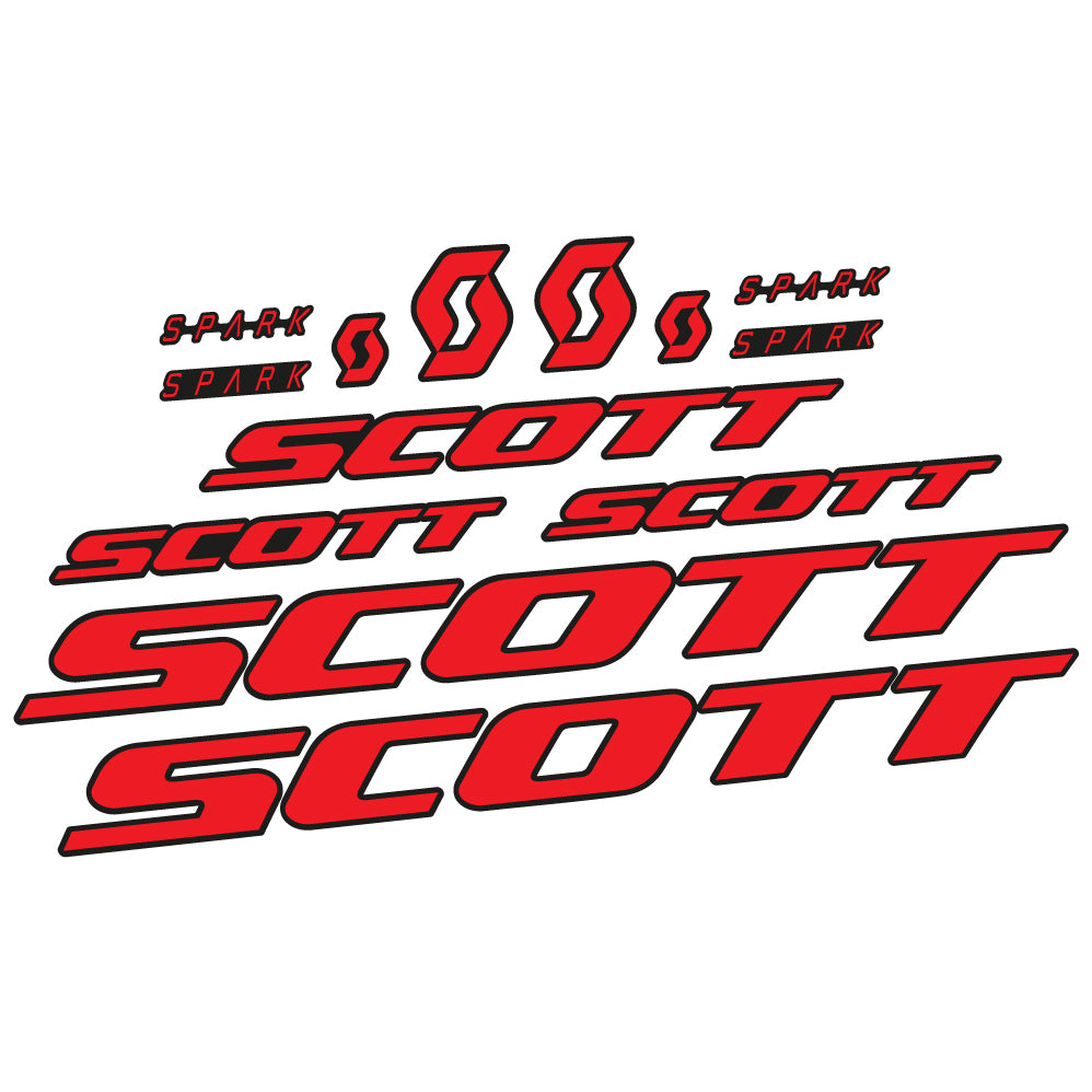 Stickers Scott Spark RC 2022 compatibles Autocollants cadre Route