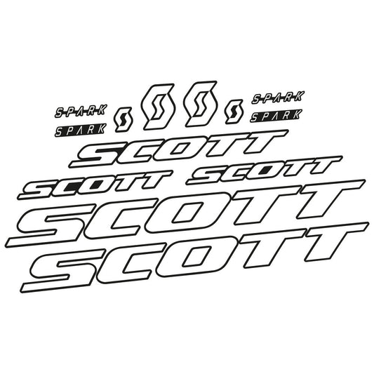 Stickers Scott Spark RC 2022 compatibles Autocollants cadre Route
