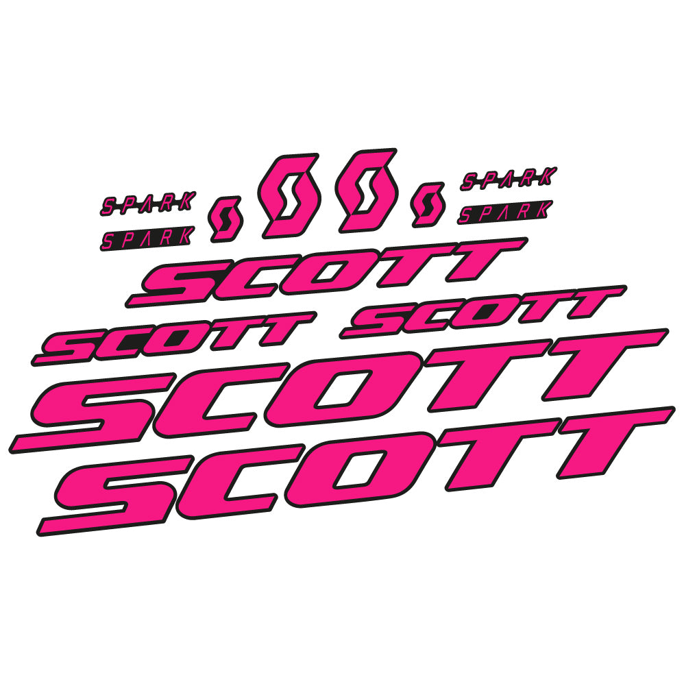 Stickers Scott Spark RC 2022 compatibles Autocollants cadre Route