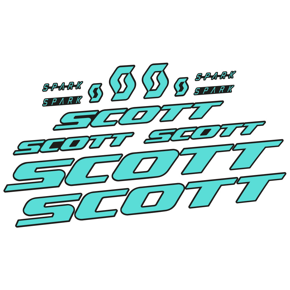 Stickers Scott Spark RC 2022 compatibles Autocollants cadre Route