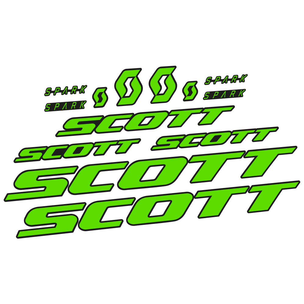 Stickers Scott Spark RC 2022 compatibles Autocollants cadre Route