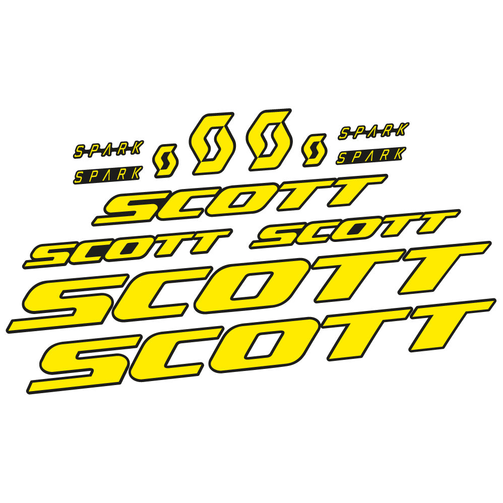 Stickers Scott Spark RC 2022 compatibles Autocollants cadre Route