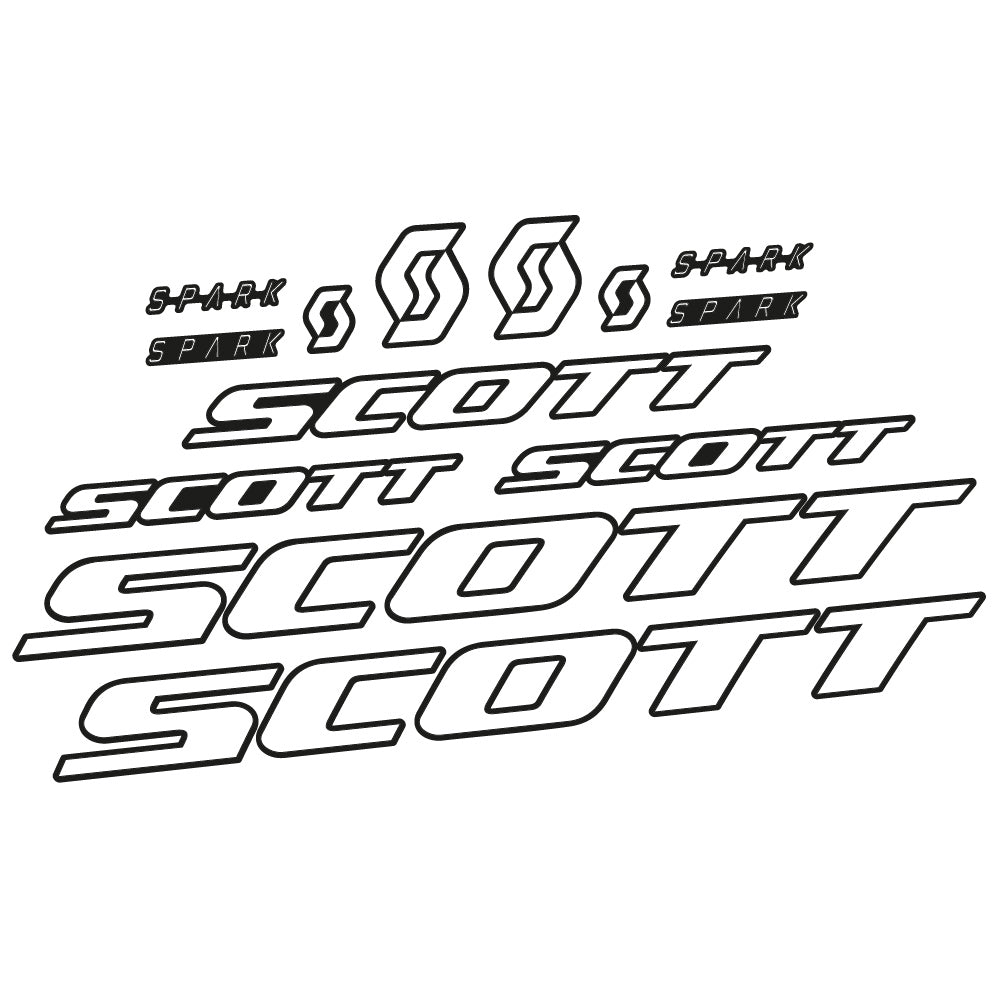 Stickers Scott Spark RC 2022 compatibles Autocollants cadre Route