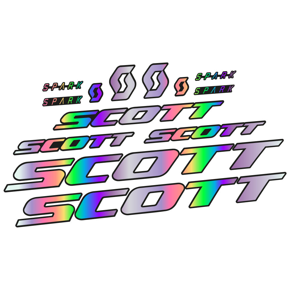 Stickers Scott Spark RC 2022 compatibles Autocollants cadre Route