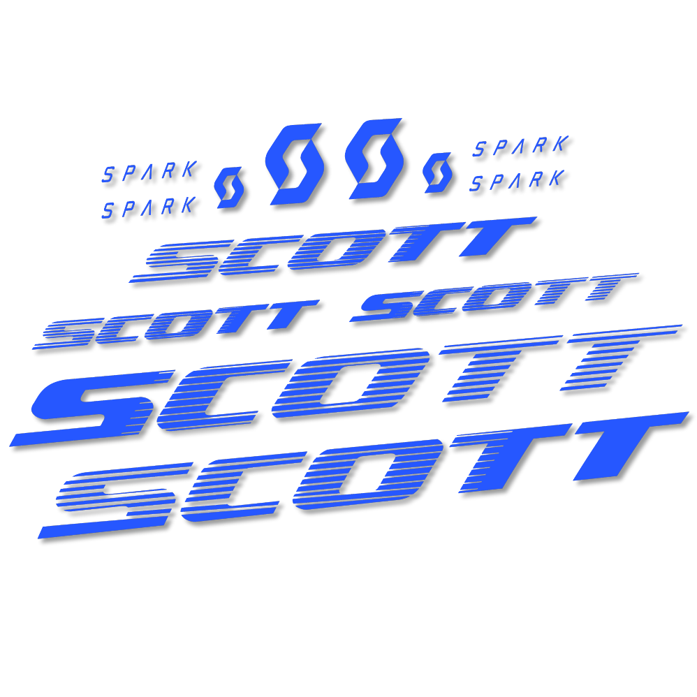 Stickers Scott Spark RC 2022 compatibles - Autocollants cadre vélo