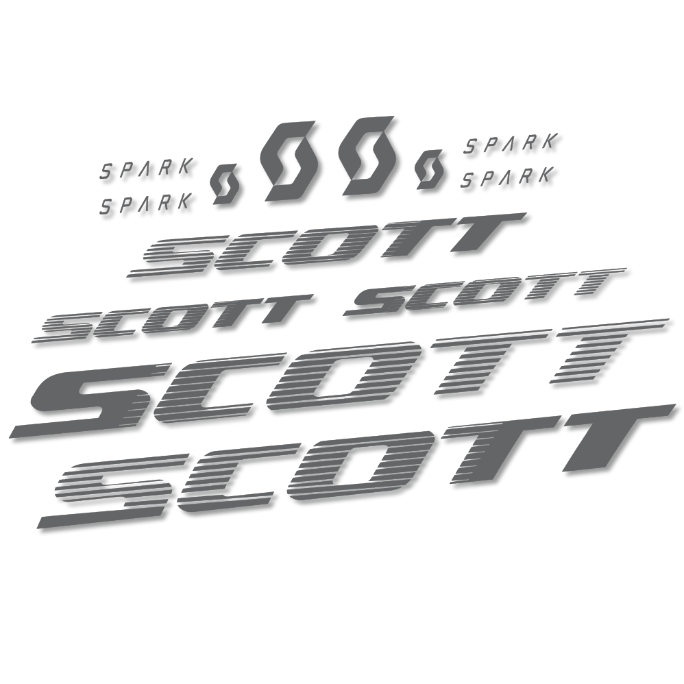 Stickers Scott Spark RC 2022 compatibles - Autocollants cadre vélo