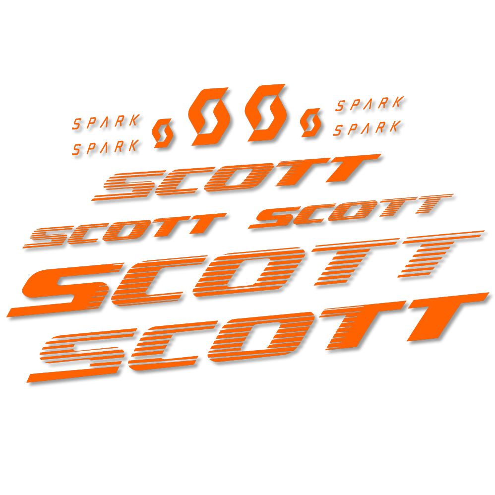 Stickers Scott Spark RC 2022 compatibles - Autocollants cadre vélo