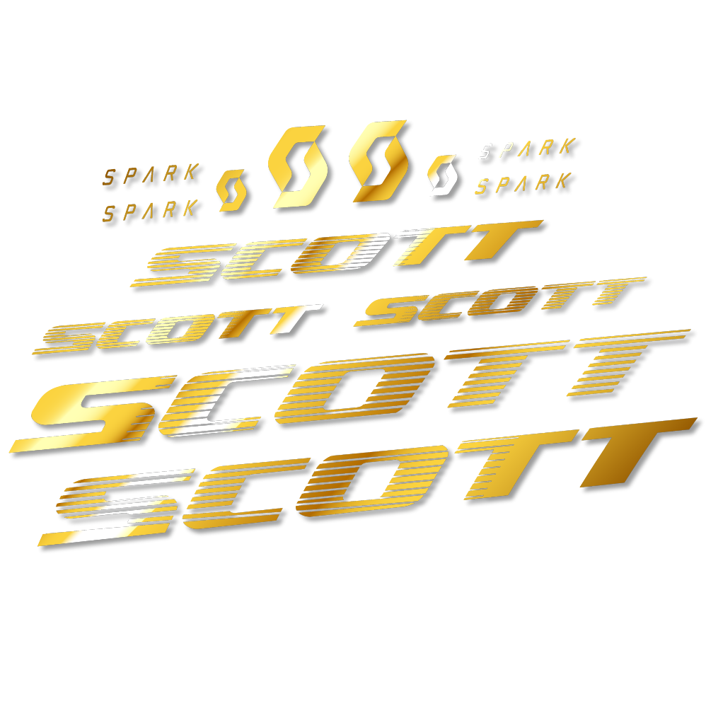 Stickers Scott Spark RC 2022 compatibles - Autocollants cadre vélo