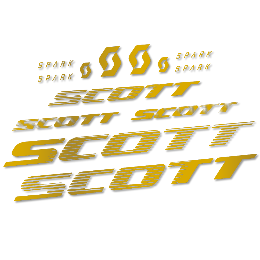 Stickers Scott Spark RC 2022 compatibles - Autocollants cadre vélo