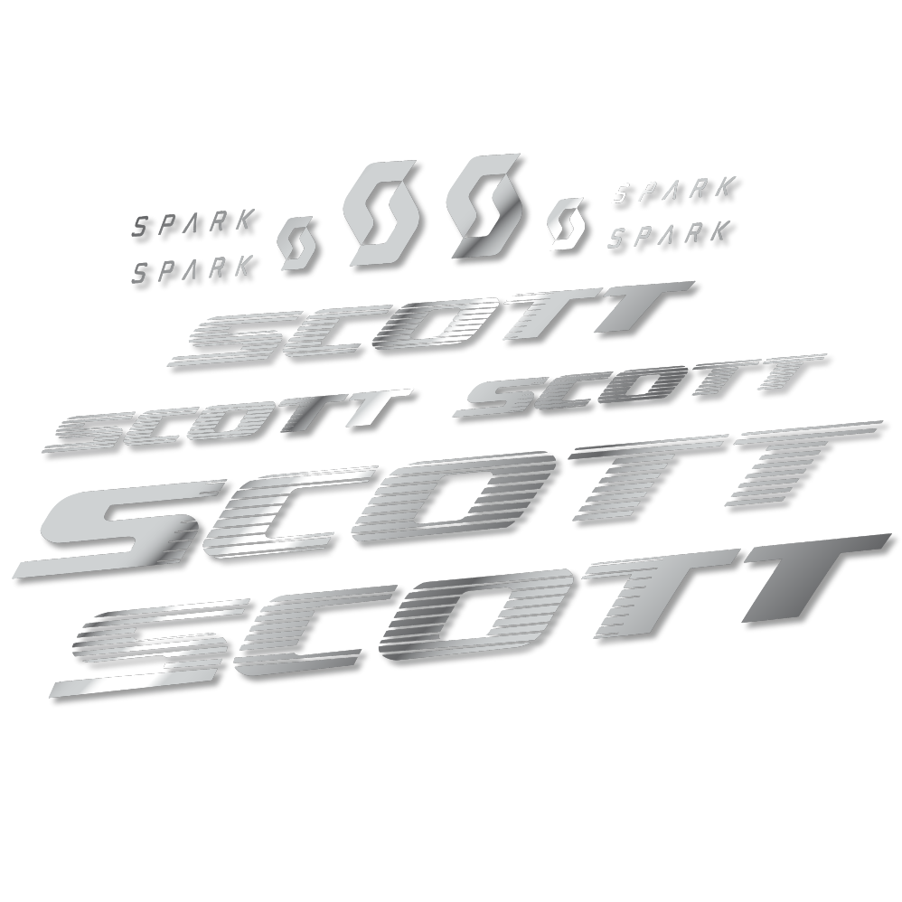 Stickers Scott Spark RC 2022 compatibles - Autocollants cadre vélo