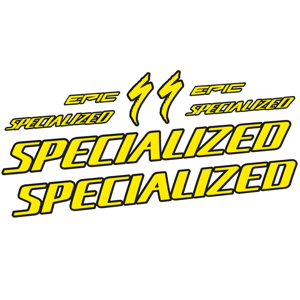 Stickers Specialized Epic HT 2022 compatibles - Autocollants fourche VTT
