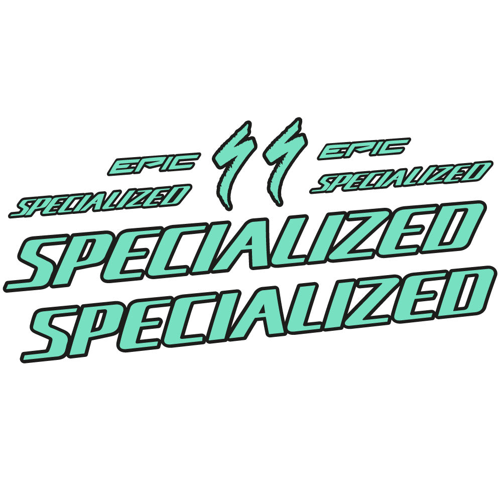 Stickers Specialized Epic HT 2022 compatibles - Autocollants fourche VTT