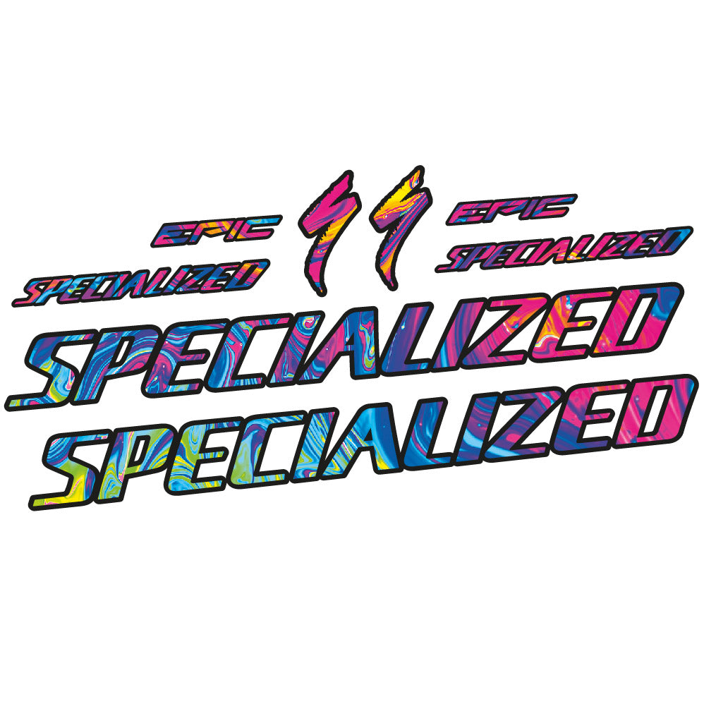 Stickers Specialized Epic HT 2022 compatibles - Autocollants fourche VTT