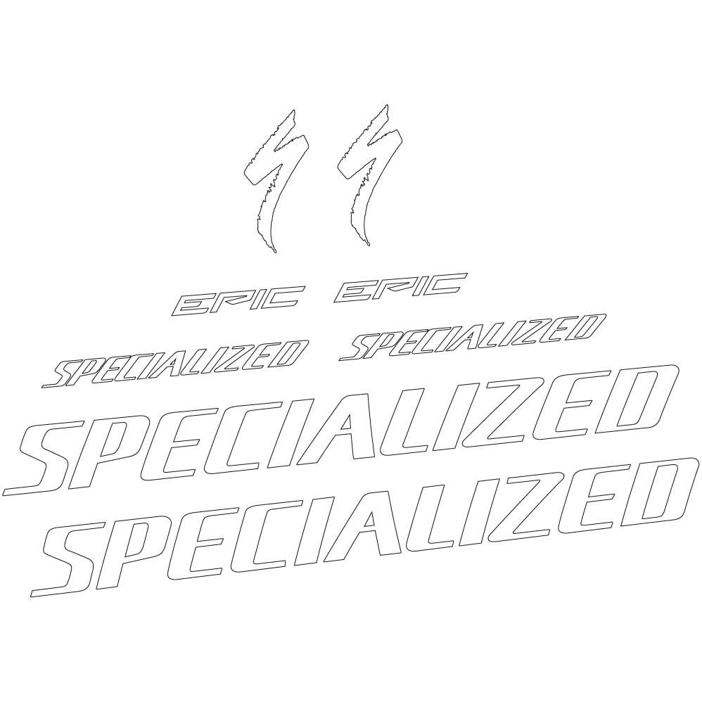 Stickers Specialized Epic compatibles Autocollants cadre