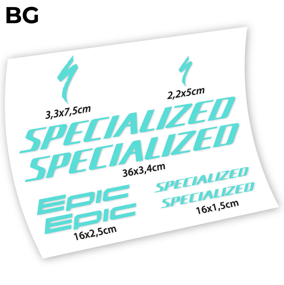 Stickers Specialized Epic compatibles Autocollants cadre