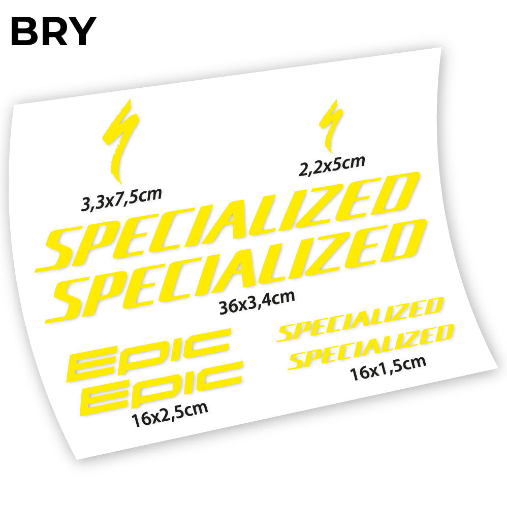 Stickers Specialized Epic compatibles Autocollants cadre