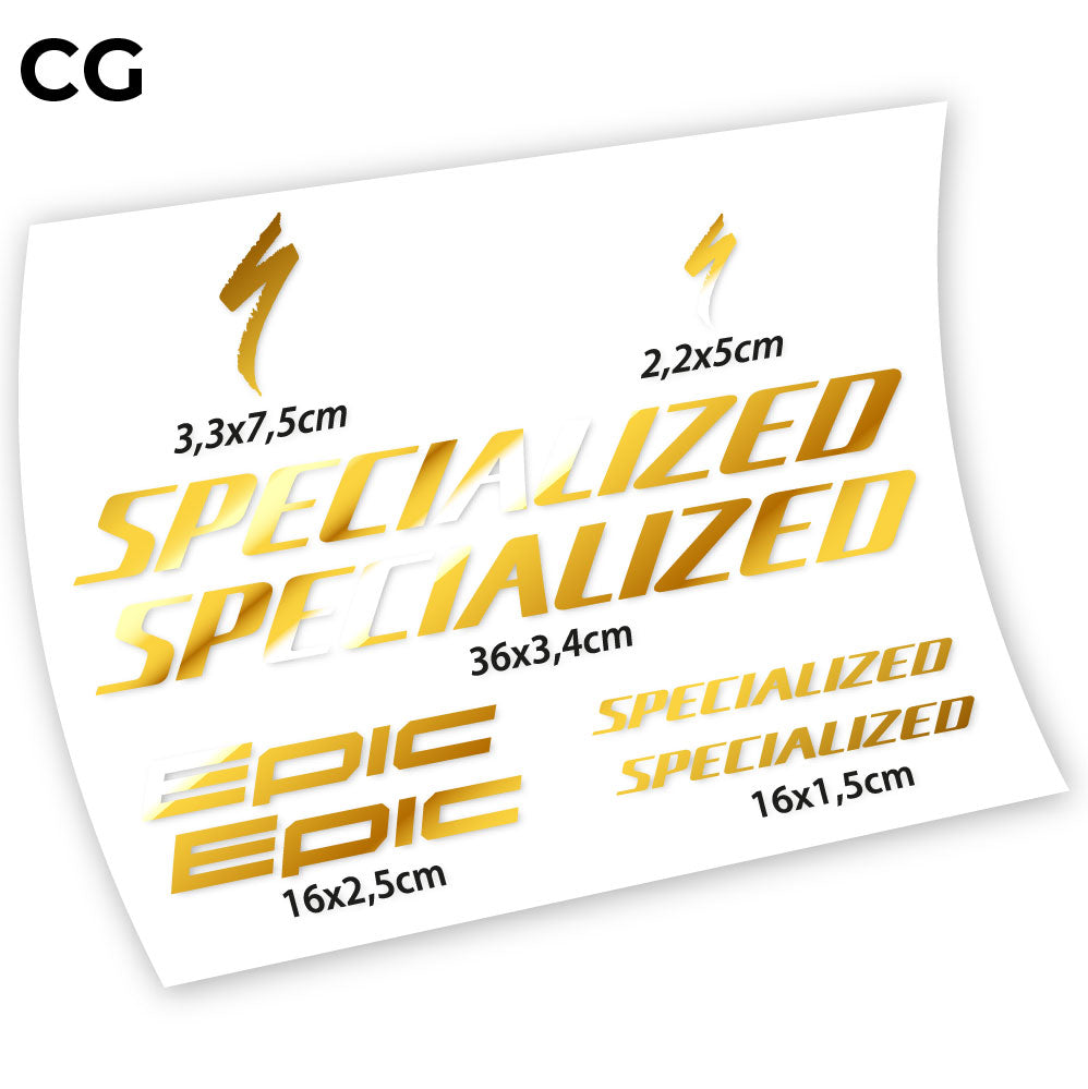 Stickers Specialized Epic compatibles Autocollants cadre