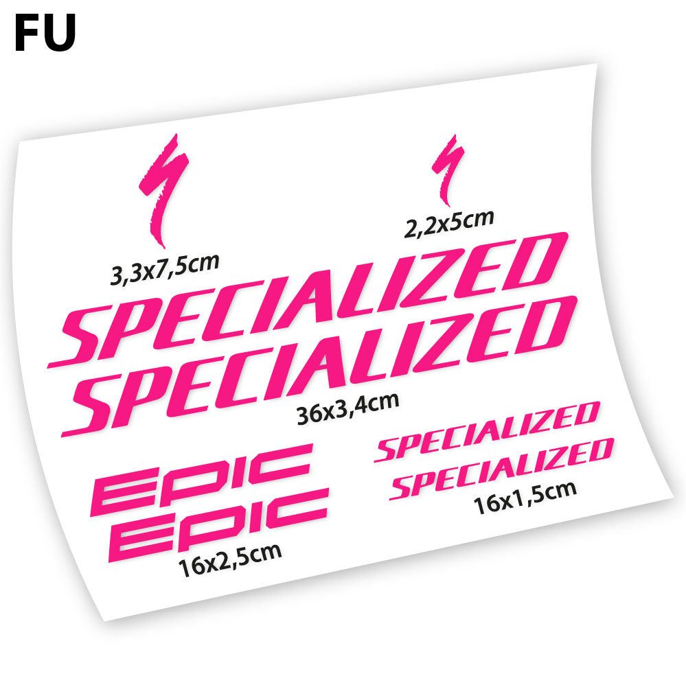 Stickers Specialized Epic compatibles Autocollants cadre