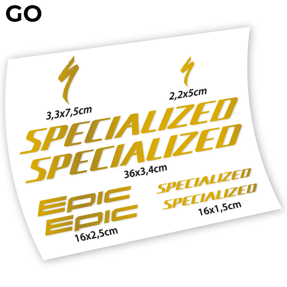 Stickers Specialized Epic compatibles Autocollants cadre