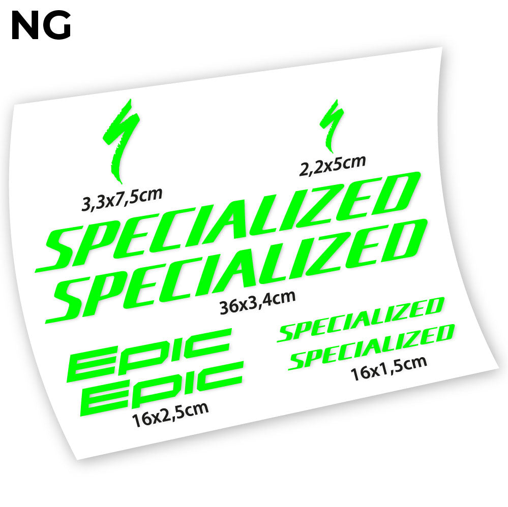 Stickers Specialized Epic compatibles Autocollants cadre