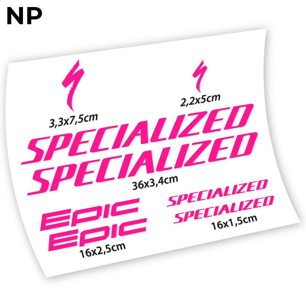 Stickers Specialized Epic compatibles Autocollants cadre
