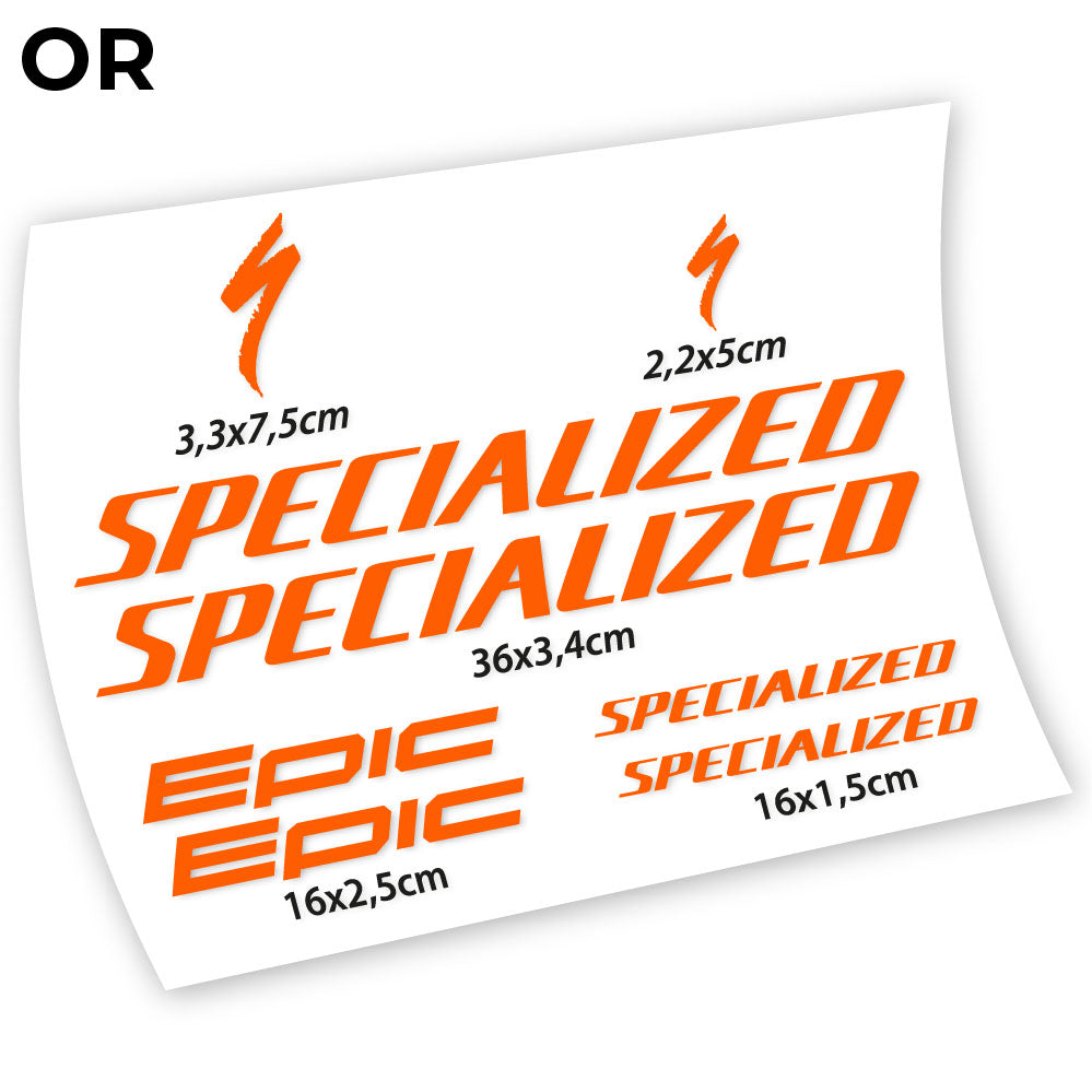 Stickers Specialized Epic compatibles Autocollants cadre