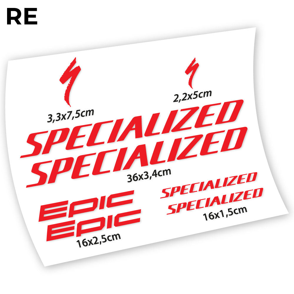 Stickers Specialized Epic compatibles Autocollants cadre