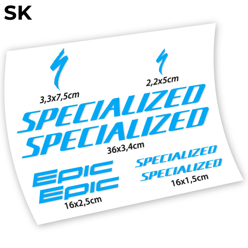 Stickers Specialized Epic compatibles Autocollants cadre